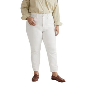 Madewell Stovepipe Jeans Plus Sz 20 Magic Pockets High Rise Stretch NWT White